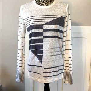 EUC VINCE Linen Top size Small